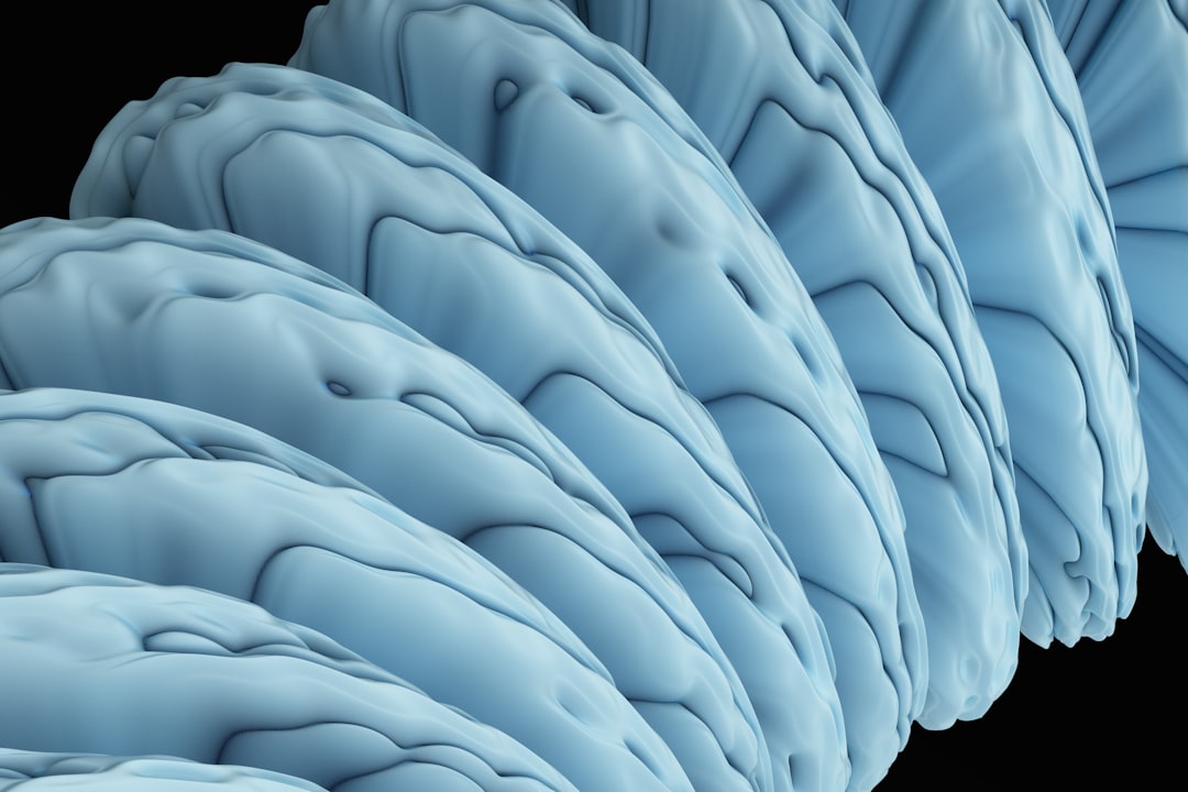 Abstract representation of neural pathways and brain connections